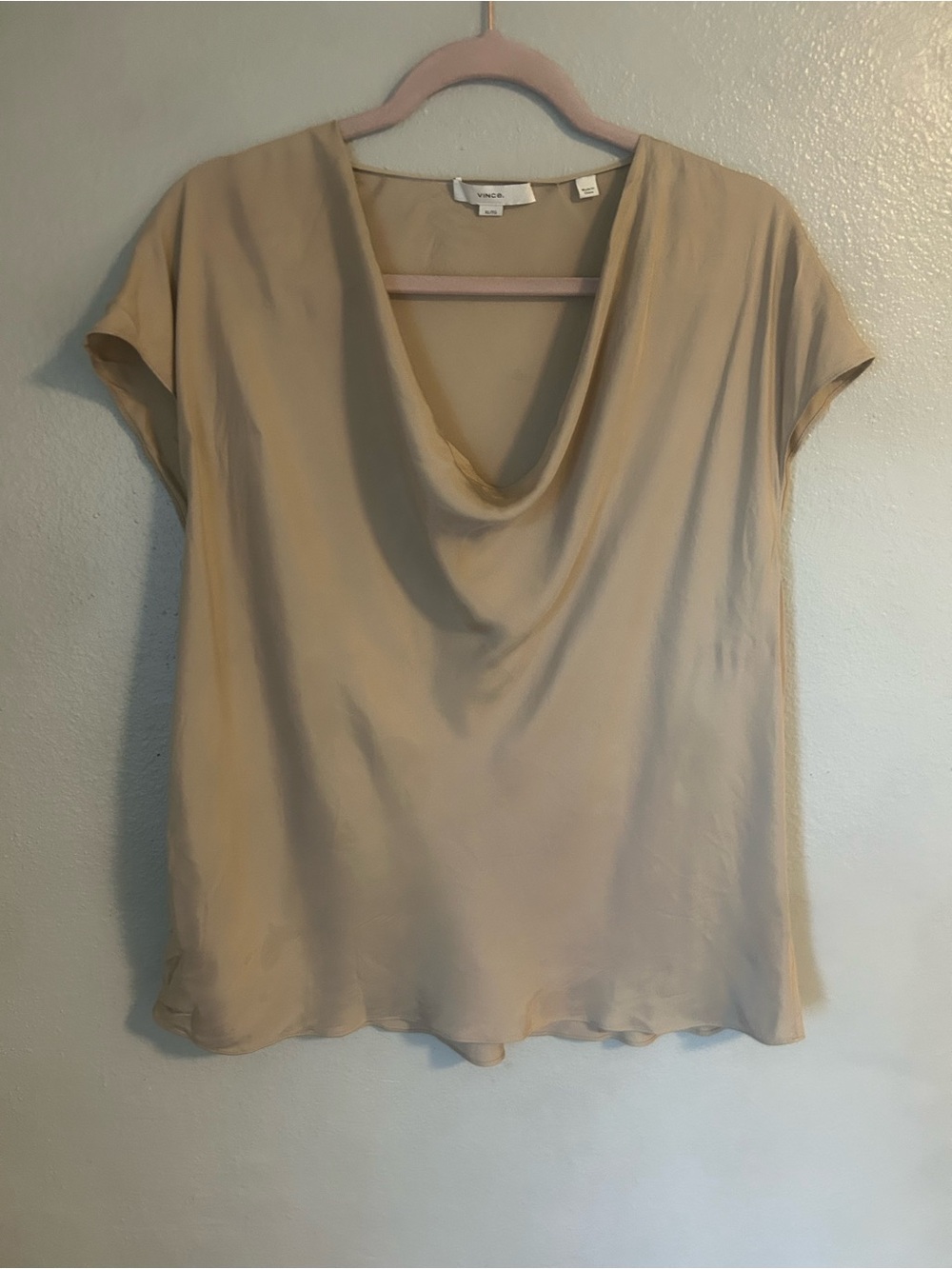 Vince silk scoop neck blouse